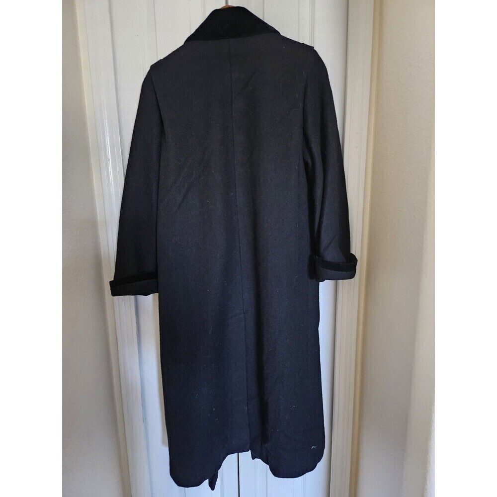 Vtg Herman Kay Women's Black Wool Nylon Formal With Preppy Velvet Collar... - Picture 12 of 12
